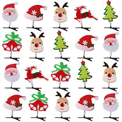  Misgirlot 20Pcs Christmas Hair Clips Cute Santa Christmas Bow  Hair Clip Cartoon Reindeer Baby Girl Hair Clips Set Christmas Hair  Accessories for Girls Women Gifts(Random Style) : Baby