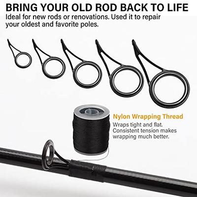  Dovesun Fishing Rod Repair Kit Fishing Rod Guides Rod Nylon Wrapping  Thread A-Casting Rod Repair Kit 19PCS : Sports & Outdoors