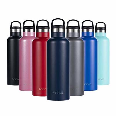 Liberty 32 oz. Sea Foam Insulated Stainless Steel Water Bottle with D-Ring Lid, Blue