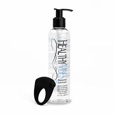 Healthy Vibes Water Based Personal Lubricant - Lube Lasts Long & Easy to  Clean - Odorless Flavorless Water