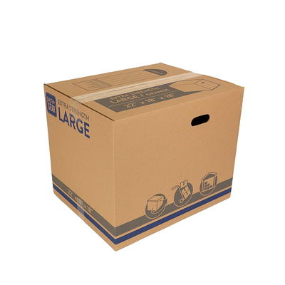 Pen+Gear Small Recycled Moving and Storage Boxes, 17 in. L x 11 in. W x 13  in. H, Kraft, 25 Count 