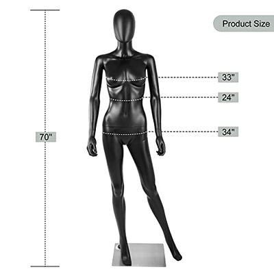 Mannequin Full Body Dress Form Sewing Dress Model Mannequin Stand  Adjustable Dress Mannequin Clothing Form 69 inch 73 inch Mannequin  Realistic