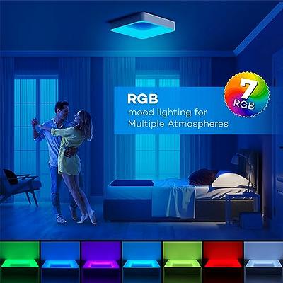 Dimmable LED Flush Mount Ceiling Light Fixture with Remote Control, 12Inch  24W Round Close to Ceiling Lights, 3000K-6500K Light Color Changeable, Slim  Modern Ceiling Lamp for Bedroom Kitchen 