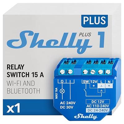 Shelly Plus 1 UL, WiFi & Bluetooth Smart Relay Switch, Home Automation