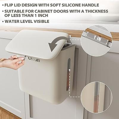 Kitchen Trash Can for Counter Top or Under Sink, 3.2 Gallon Large Capacity  Dry and Wet Separation Hanging Trash Bin for Cupboard/Bathroom/Office,  Kitchen Waste Bin with Scraper and Liquid Container - Yahoo