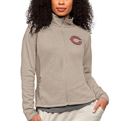 Buffalo Bills Antigua Wordmark Victory Full-Zip Hoodie - White