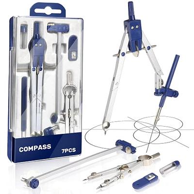Mr. Pen- Professional Metal Compass with Wheel and Lock for