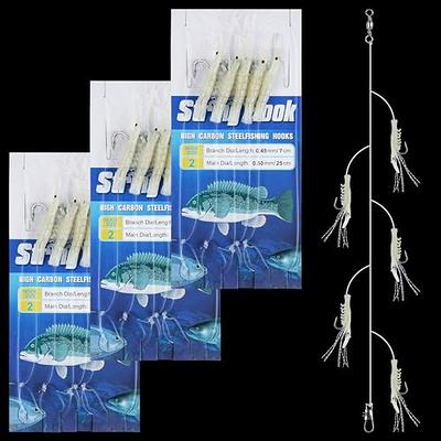  6 Packs Sabiki Rigs Lures Bait Rigs, Glow Fishing Beads High  Carbon Hooks for Freshwater/Saltwater… : Sports & Outdoors