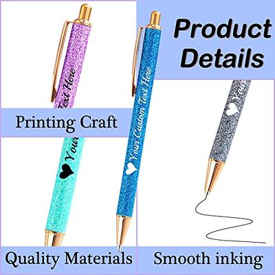 Personalized Glitter Ballpoint Pen Custom Bling Printed Pens with Name Logo  Customized Sparkly Colorful Pens with Shining Bulk, 1 PC Gift for Women  Birthday Graduations Gifts Purple - Yahoo Shopping