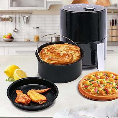 Air Fryer Silicone Liners 9 Inch Square Reusable Air Fryer Reusable Basket  For 6 to 9QT, 2 PCS Square Air Fryer Pot Insert for Oven Microwave