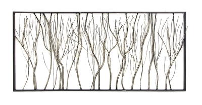 Albright 39 3/4 x 40 Silver Metal Wall Art