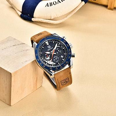 BENYAR - Stylish Wrist Watch for Men, Genuine Silicone Strap Watches,  Perfect Quartz Movement, Waterproof and Scratch Resistant, Analog  Chronograph