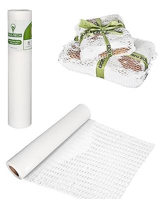 Honeycomb Packing Paper, 15 x 180' Recyclable Cushion Packing Paper for  Moving Shipping Packaging Breakables, Eco Friendly Bubble Wrap Alternative