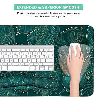  4-in-1 Large Gaming Mouse Pad, Keyboard Wrist Rest Pad & Wrist  Support Mousepad Set, Extended Desk Pad Waterproof Desk Mat for Home Office  Study Game - Blue : Office Products