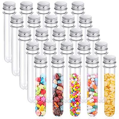 10 Pcs 45ml Plastic Test Tubes, 25 x 140mm Clear Plastic Test Tubes, with  Screw Caps, for Scientific Experiments, Bath Salts, Candy Storage, Party  Favors. - Yahoo Shopping