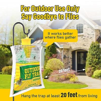 Outdoor Garden Disposable Fly Trap / Catcher Station - Hanging