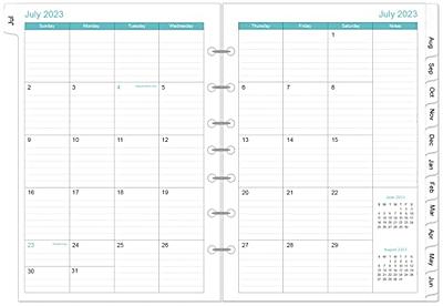  2023 2024 Monthly Planner Refills for Happy Planner, 15 Months  from October 2023 to December 2024-9 Discs Punched, Classic Size, 7 x  9-1/4 : Office Products