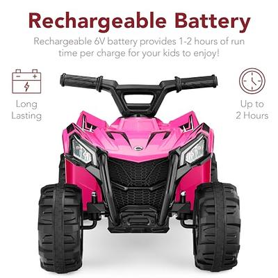 Best Choice Products 6V Kids Ride On Toy, 4-Wheeler Quad ATV Play Car w/  1.8MPH Max Speed, Treaded Tires, Rubber Handles, Push-Button Accelerator -  Hot Pink - Yahoo Shopping