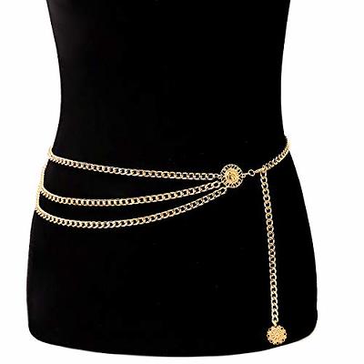 Glamorstar Women Skinny Patent Leather Slim Belt Adjustable Alloy Buckle Waist Belt for Dress