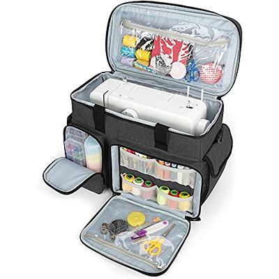 CURMIO Sewing Machine Carrying Case, Universal Tote Bag with