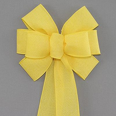 2.5 Light Blue Linen Wire Edge Ribbon - Package Perfect Bows