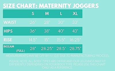 Leggings Depot Maternity Pants for Women Over The Belly Pregnancy Joggers  Casual Lounge Pants M