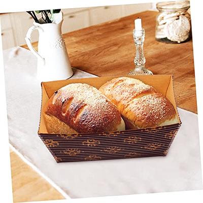 Paper Loaf Pans for Baking in Oven - Disposable Loaf Pans Paper - Sturdy Corrugated Loaf Pan Liners - Decorative Paper Loaf Molds Sets of 12 - Paper