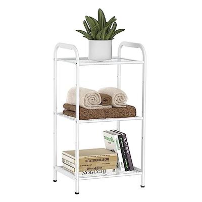 SONGMICS 3-Tier Storage Rack, Bathroom Shelf, Extendable Plant Stand with  Adjustable Shelf, for Bathroom, Living Room, Balcony, Kitchen, Black