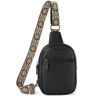 Sling Crossbody Backpack Shoulder Bag Men Women Leather Chest Purse Fanny  Pack