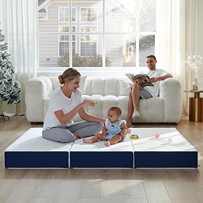 BLKMTY Folding Mattress 3 Inch Small Twin Mattress Tri-fold Memory