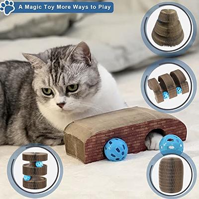 Magic Organ Cat Scratching Board,Foldable Cat Toy with Bell Ball Durable  and Recyclable for Cat Indoor Playing - Yahoo Shopping