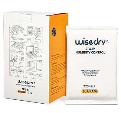 wisedry 2 Way Humidity Control Packs 72% RH - No Leaking, 60 Gram x 12  Moisture Packets with Individually Wrapped - Yahoo Shopping