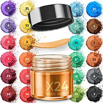 12 Bottles Mica Powder for Epoxy Resin Art, Soap Making, Slime, Candle  Making, Lip Gloss, Pearl Color Pigment Metallic Powder