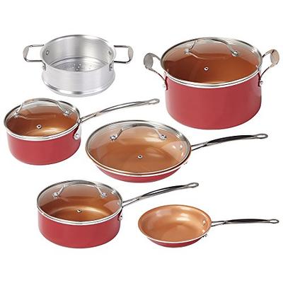 ZLINE Kitchen and Bath 10-Piece Non-Toxic Stainless Steel and Nonstick Ceramic  Cookware Set CWSETL-NS-10 - The Home Depot
