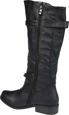 Women's Journee Collection Harley Wide Calf Knee High Boot Black