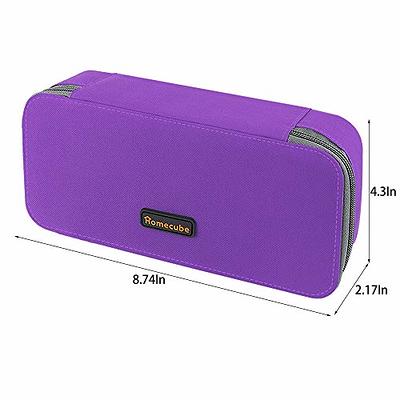 ProCase Pencil Bag Pen Case, Large Capacity Students Stationery Pouch Pencil Holder Desk Organizer with Double Zipper, Portable Pencil Pouch for