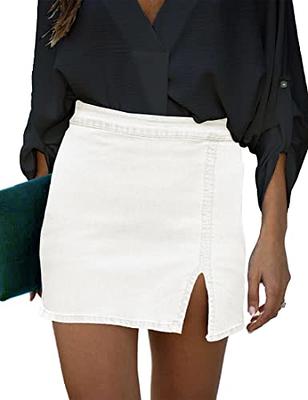 William Rast Women's A-Line Denim Skirt, Sheer Cloud/Fray Hem, 32 at Amazon  Women's Clothing store