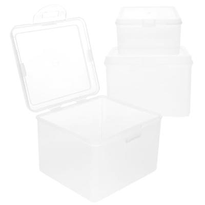 1pc A4 Flip Cover Style Artwork Storage Box In White