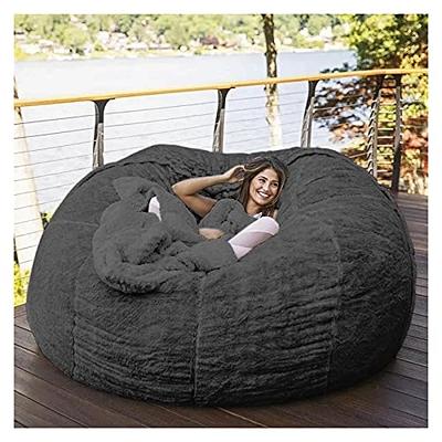 CordaRoy's Chenille Bean Bag Chair, Convertible Chair Folds from Bean Bag  to Lounger, As Seen on Shark Tank, Navy - Full Size