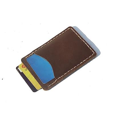 Top Cow Genuine Leather Card Case Slim Front Pocket Wallet for Women Credit  Card Holder Thin