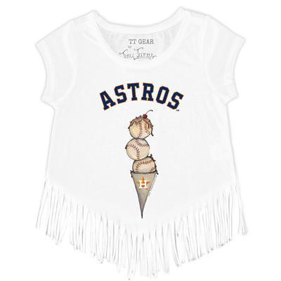 Lids Seattle Mariners Tiny Turnip Girls Toddler Stitched Baseball Fringe T- Shirt - Navy