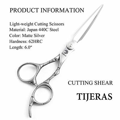 Haircut Scissors for Hair Cutting, Fcysy Professional 6 Inches Hair Scissors  Barber Shears, Haircutting Scissor Beard Scissors Hair cutting Scissors  with Comb, Salon Hair Shears for Men Women Pet Hair Scissors Black