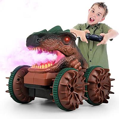 Rc carro monster trucks para meninos dinossauro brinquedos 1:15