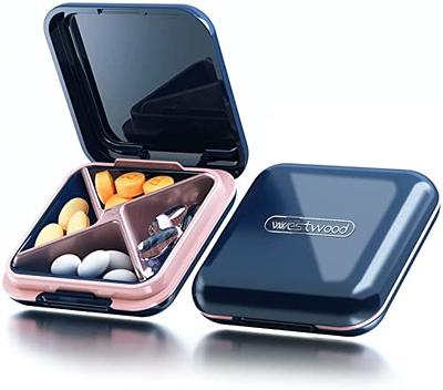 Classy Brass Pill Box for Purse or Pocket - Stylish Metal Pill Case Holder  Gift | eBay
