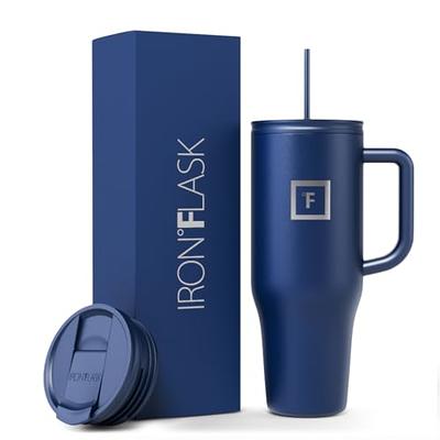 IRON °FLASK Co-Pilot 40 oz Insulated Tumbler with Straw & Flip Cap Lids -  Cup