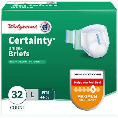 Walgreens Certainty Underpads, Moderate Absorbency L
