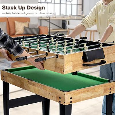 Giantex 10-in-1 Multi Game Table, Combo Game Table Set w/Hockey, Foosball  Pool Ping-Pong Chess Cards Checkers Bowling, Shuffleboard, Backgammon,  Adult Size Foosball Table for Game Room, Family - Yahoo Shopping