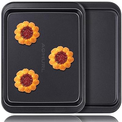  HYTK 2 Small Baking Sheets 9.45 X 7.09 Inch (Inner 7.5