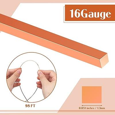 Pelopy Square Pure Copper Wire Solid Bare Copper Wire Square Wire for Jewelry  Making Dead Soft Square Wire Electrical Wire Jewelry Wire Tarnish  Resistant,1 lb Roll (16Gauge,98' Length, 0.051'' Dia) - Yahoo