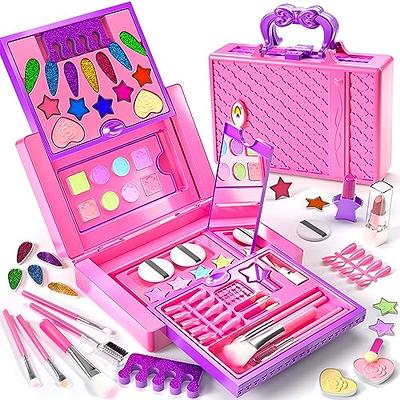 Kids Washable Makeup Girl Toys - Kids Makeup Kit For Girl, Real Make Up  Set, Little Girls Makeup Kit For Toddler Kid Children Princess, Birthday  Gift Toys For Girl 4 5 6